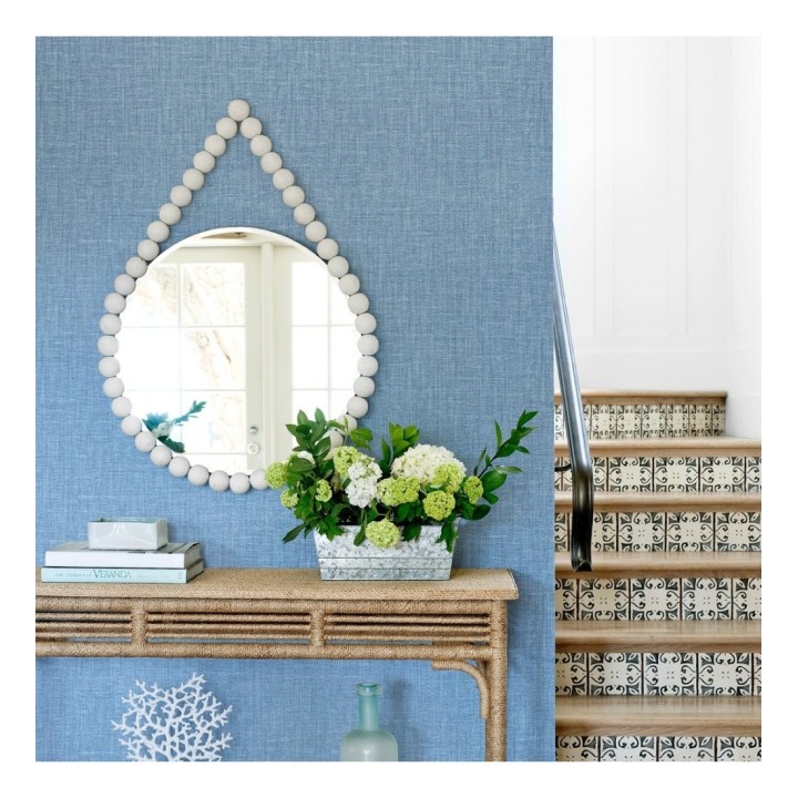 Papel pintado liso con textura textil - Bucarest 680763