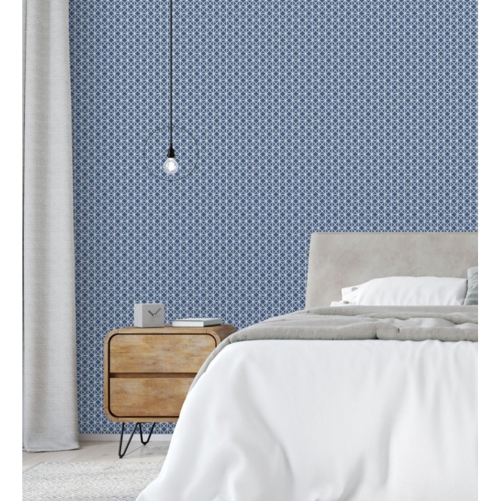 Papel pintado celosía con tramado de diamante - Diamond Lights 680765