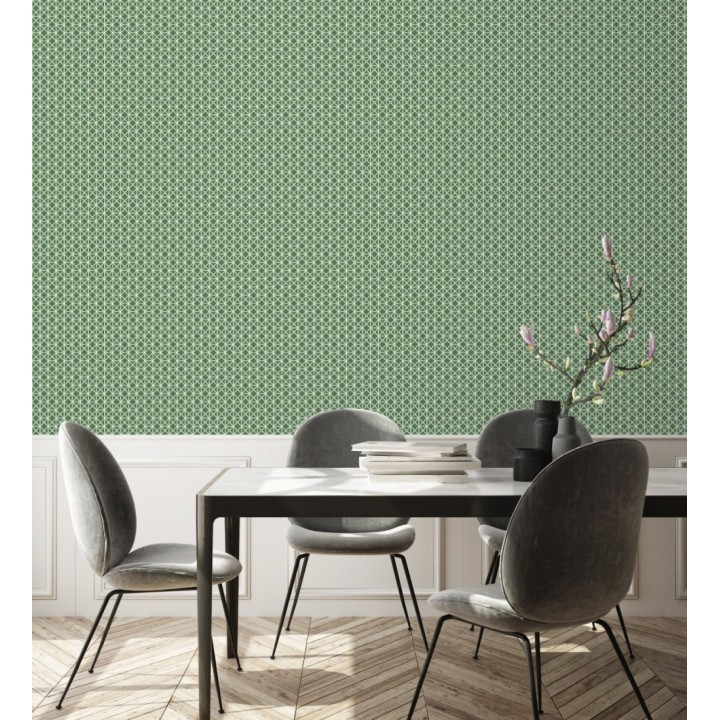 Papel pintado celosía con tramado de diamante - Diamond Lights 680766