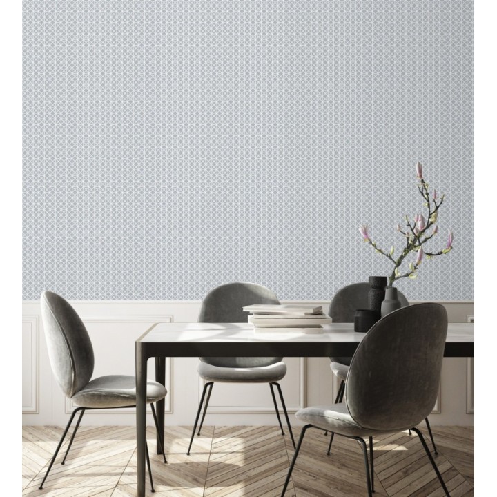 Papel pintado celosía con tramado de diamante - Diamond Lights 680767