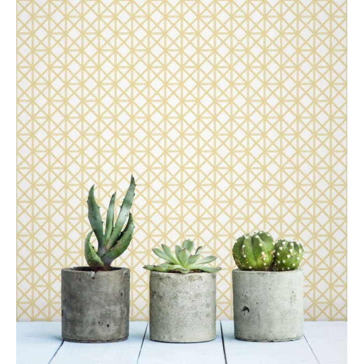 Papel pintado celosía con tramado de diamante - Diamond Lights 680768