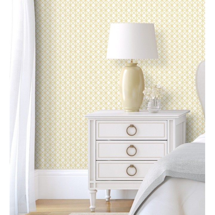 Papel pintado celosía con tramado de diamante - Diamond Lights 680768