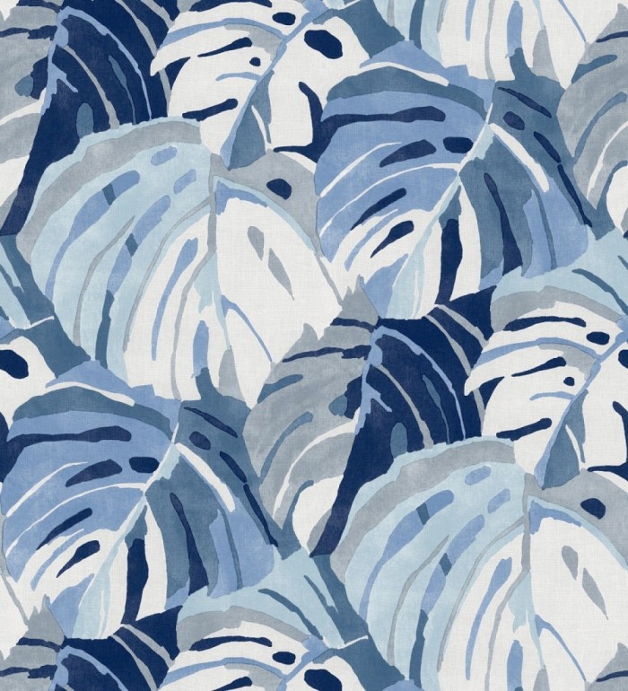 Papel pintado de hojas tropicales grandes estilo pop art - Tropical Island 680772