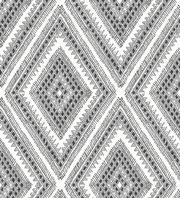 Papel pintado geométrico de rombos estilo boho chic  - Boho Carpet 680777