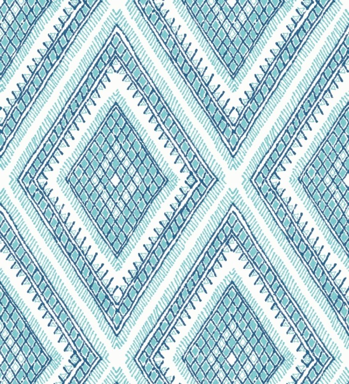 Papel pintado geométrico de rombos estilo boho chic  - Boho Carpet 680778