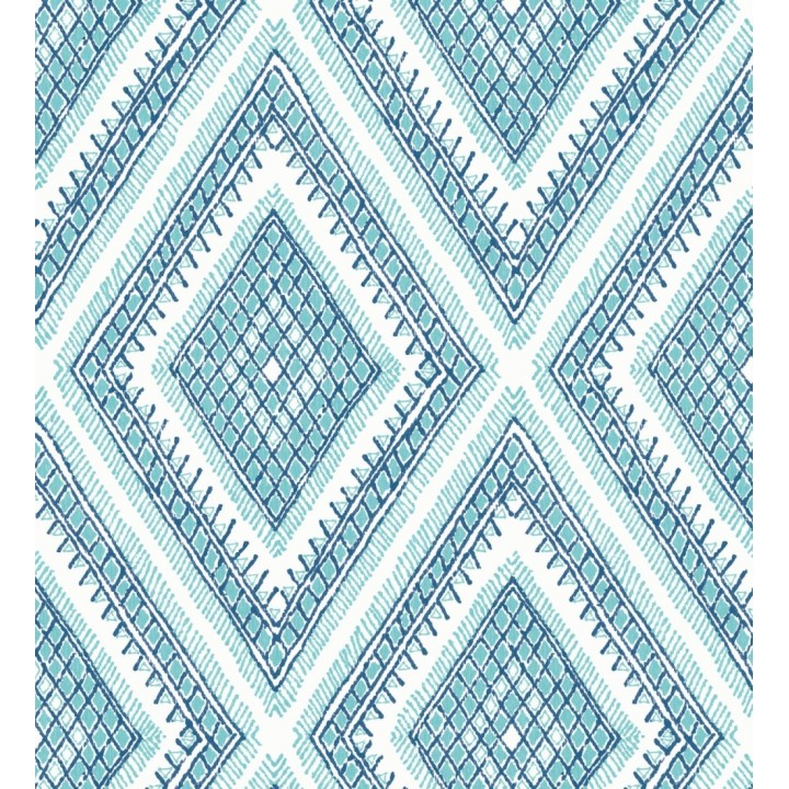 Papel pintado geométrico de rombos estilo boho chic  - Boho Carpet 680778