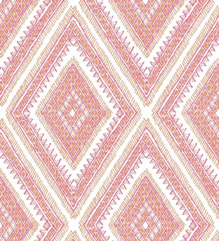 Papel pintado geométrico de rombos estilo boho chic  - Boho Carpet 680780