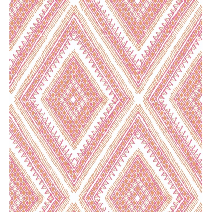 Papel pintado geométrico de rombos estilo boho chic  - Boho Carpet 680780