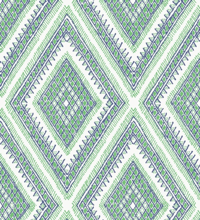 Papel pintado geométrico de rombos estilo boho chic  - Boho Carpet 680781