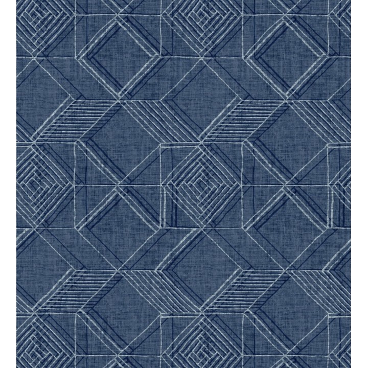 Papel pintado geométrico de cubos estilo boho chic - Cubic City 680782