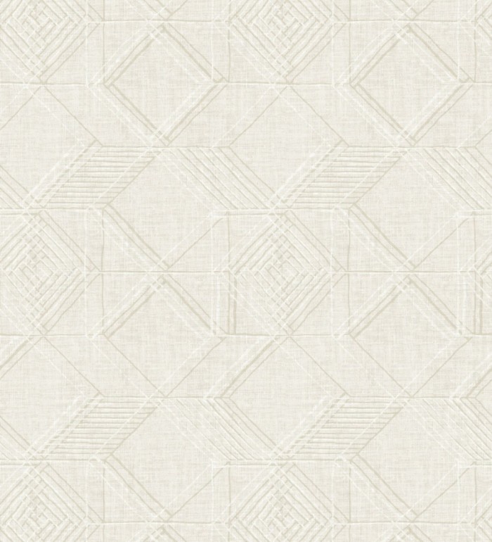 Papel pintado geométrico de cubos estilo boho chic - Cubic City 680784