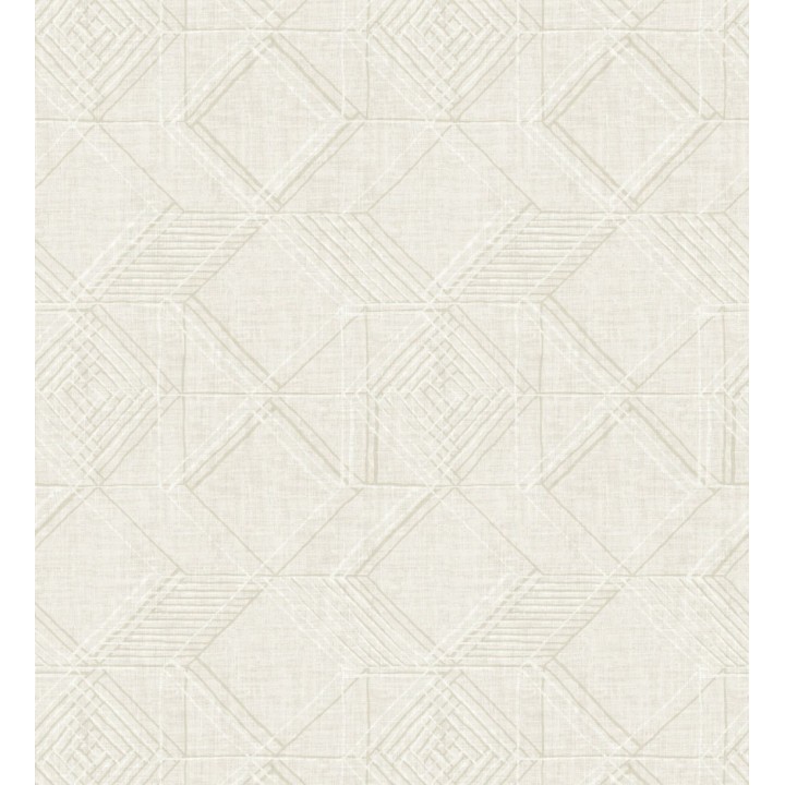 Papel pintado geométrico de cubos estilo boho chic - Cubic City 680784