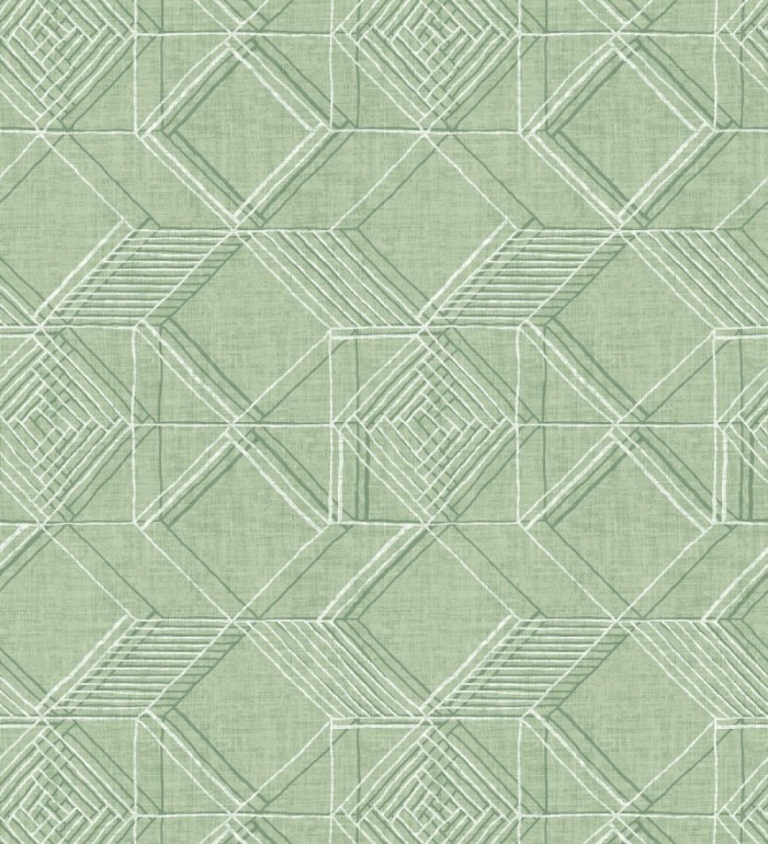 Papel pintado geométrico de cubos estilo boho chic - Cubic City 680785