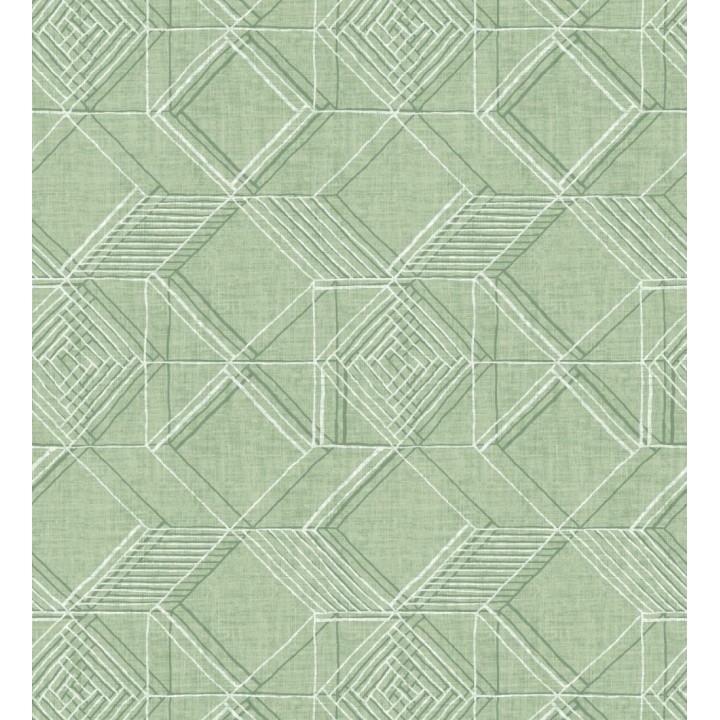 Papel pintado geométrico de cubos estilo boho chic - Cubic City 680785