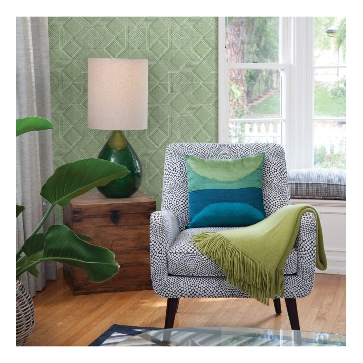 Papel pintado geométrico de cubos estilo boho chic - Cubic City 680785