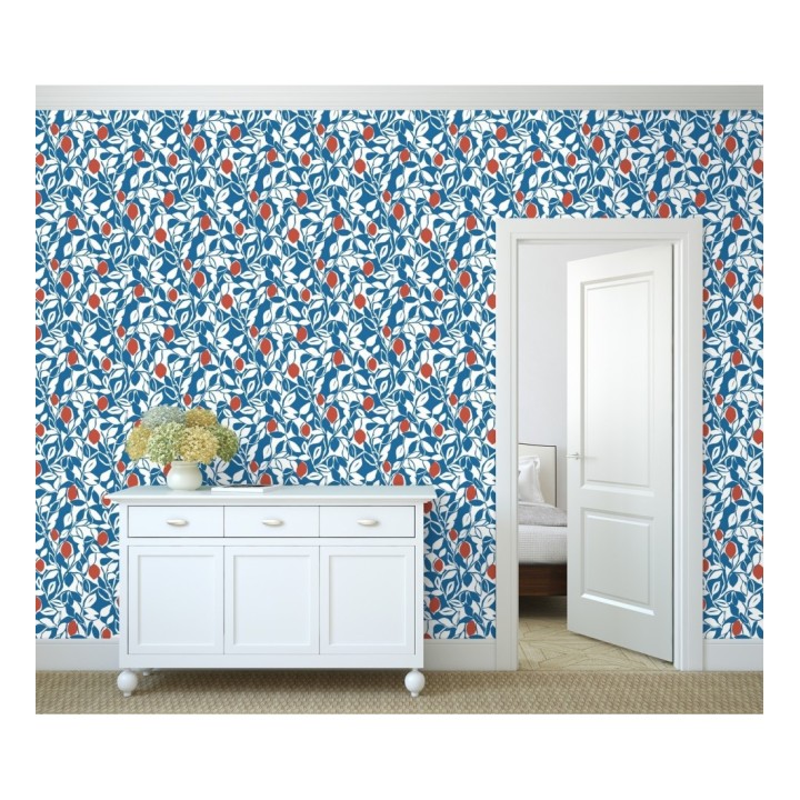 Papel pintado hojas y limones estilo pop art - Lemon Garden 680788