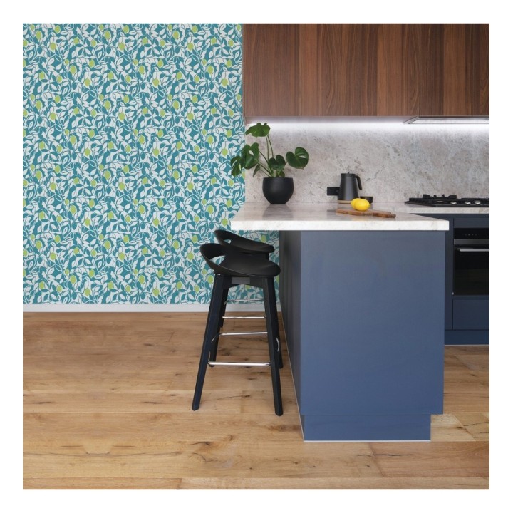 Papel pintado hojas y limones estilo pop art - Lemon Garden 680790