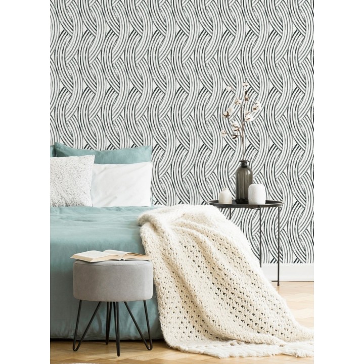 Papel pintado trenzado estilo tropical - Fancy Chains 680792