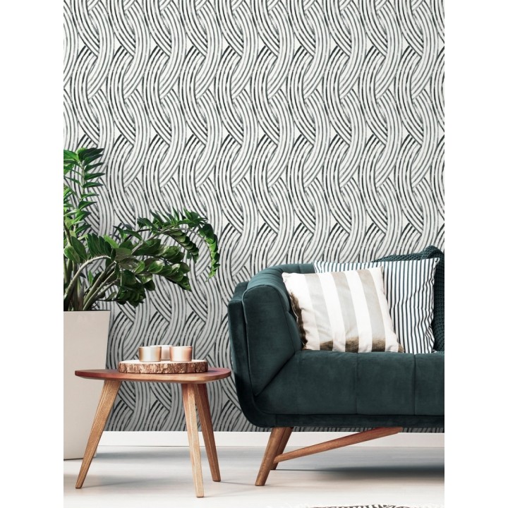 Papel pintado trenzado estilo tropical - Fancy Chains 680792