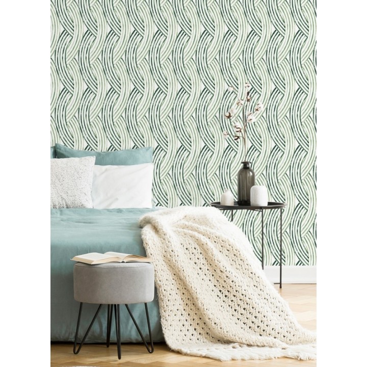 Papel pintado trenzado estilo tropical - Fancy Chains 680793