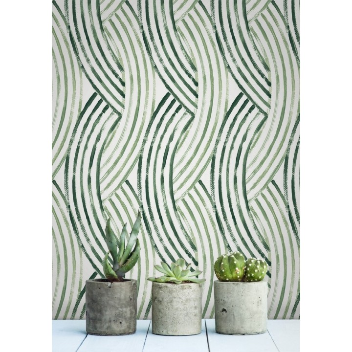 Papel pintado trenzado estilo tropical - Fancy Chains 680793