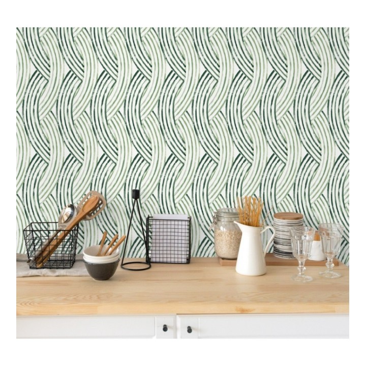 Papel pintado trenzado estilo tropical - Fancy Chains 680793