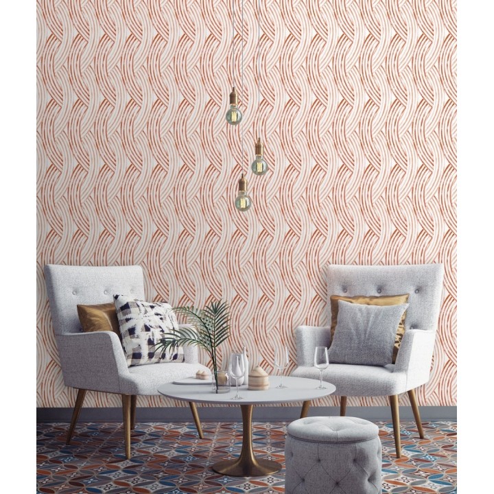 Papel pintado trenzado estilo tropical - Fancy Chains 680794