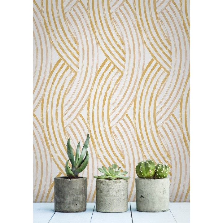 Papel pintado trenzado estilo tropical - Fancy Chains 680795