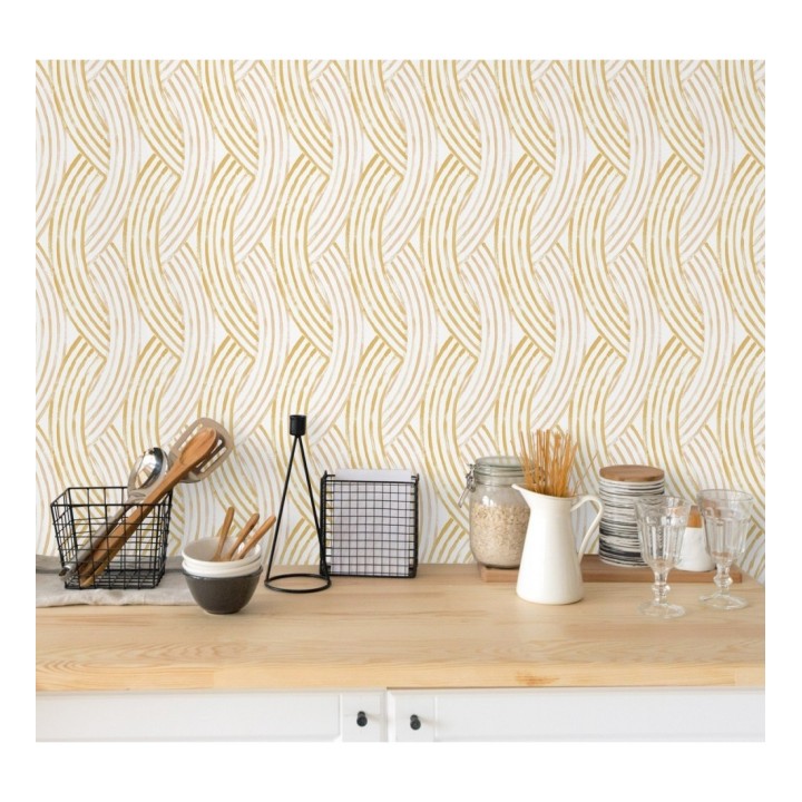 Papel pintado trenzado estilo tropical - Fancy Chains 680795