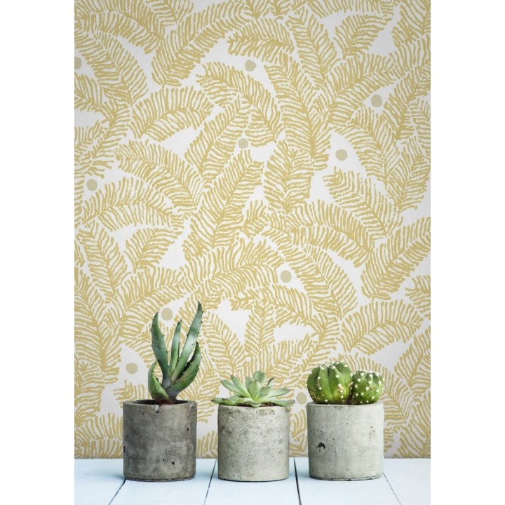 Papel pintado de hojas de pino pequeñas - Blossom Forest 680796