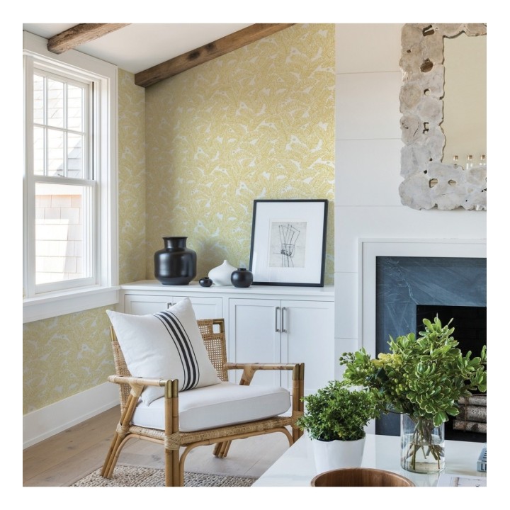 Papel pintado de hojas de pino pequeñas - Blossom Forest 680796