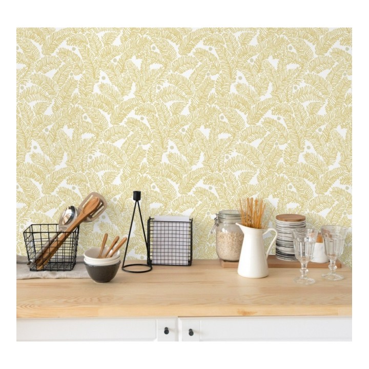 Papel pintado de hojas de pino pequeñas - Blossom Forest 680796