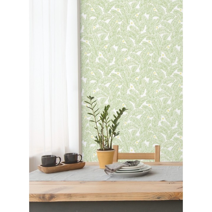 Papel pintado de hojas de pino pequeñas - Blossom Forest 680797