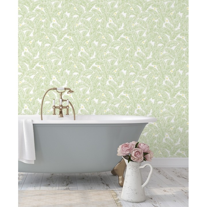 Papel pintado de hojas de pino pequeñas - Blossom Forest 680797