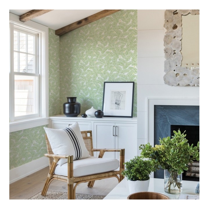 Papel pintado de hojas de pino pequeñas - Blossom Forest 680797