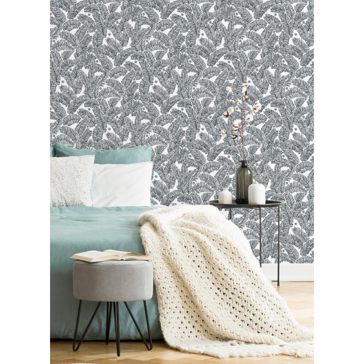 Papel pintado de hojas de pino pequeñas - Blossom Forest 680799