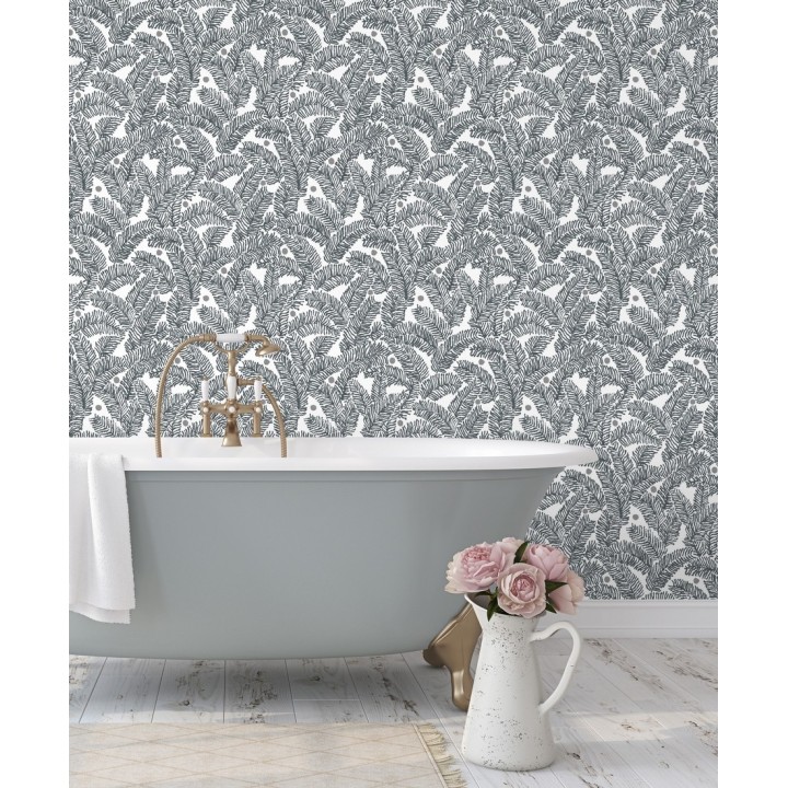 Papel pintado de hojas de pino pequeñas - Blossom Forest 680799