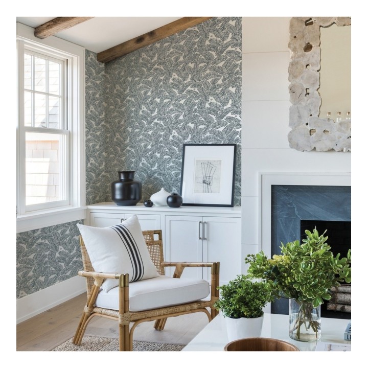 Papel pintado de hojas de pino pequeñas - Blossom Forest 680799