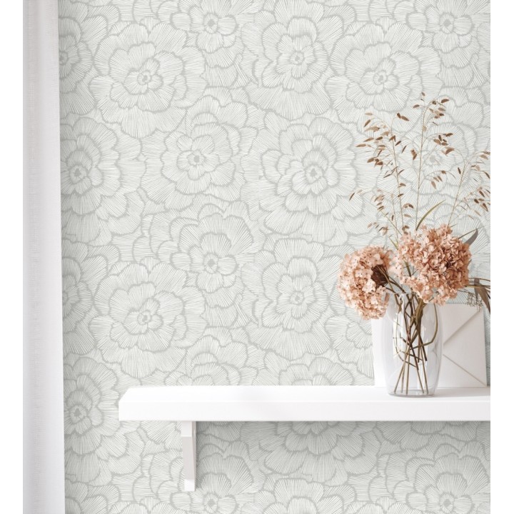 Papel pintado de flores grandes - Dublin Flowers 680800