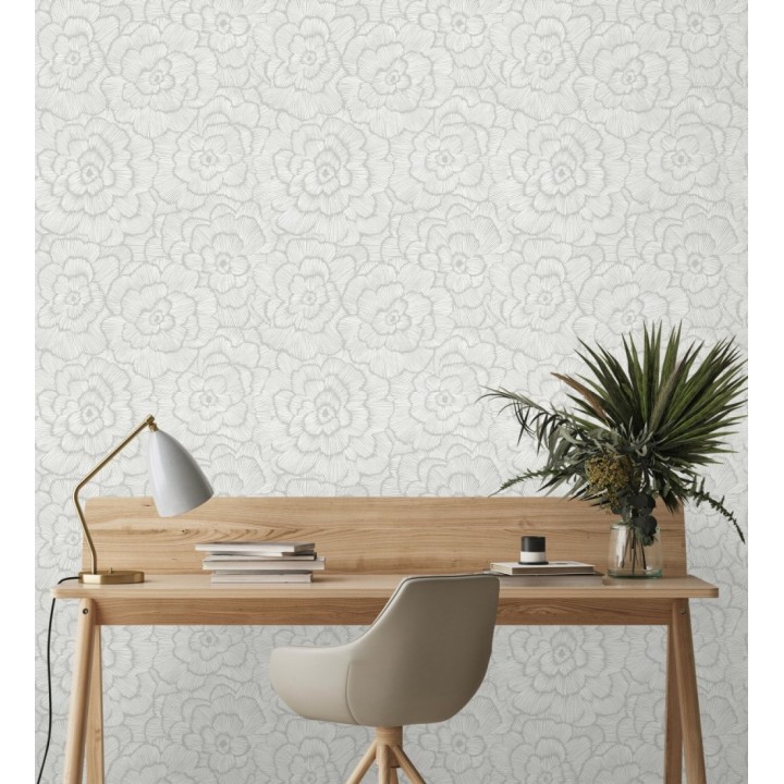 Papel pintado de flores grandes - Dublin Flowers 680800