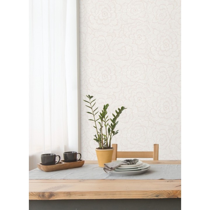 Papel pintado de flores grandes - Dublin Flowers 680801