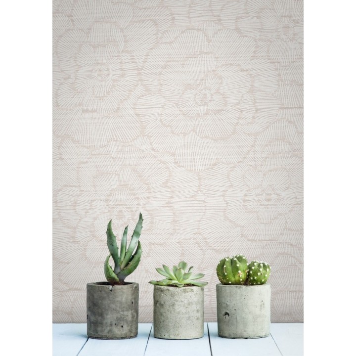 Papel pintado de flores grandes - Dublin Flowers 680801