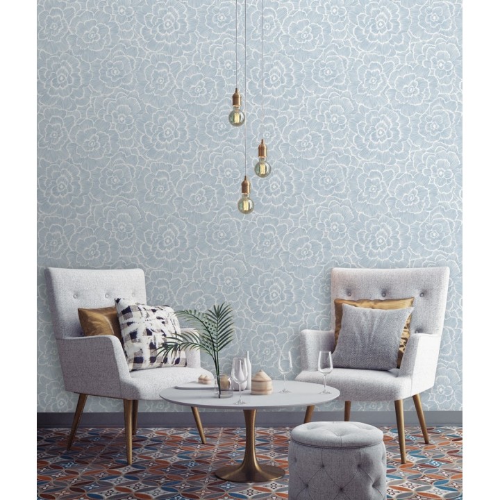 Papel pintado de flores grandes - Dublin Flowers 680803