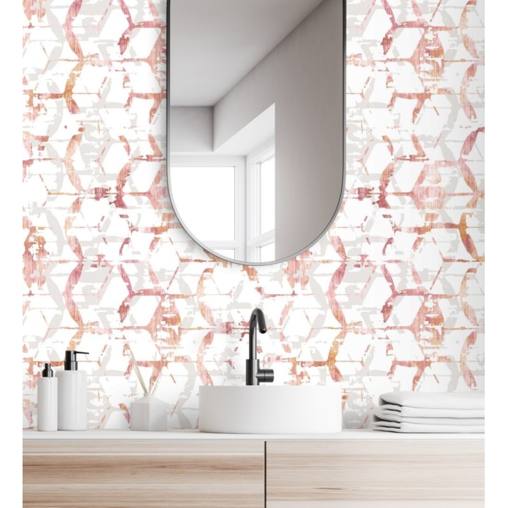 Papel pintado geométrico estilo moderno - Rings Gallery 680805