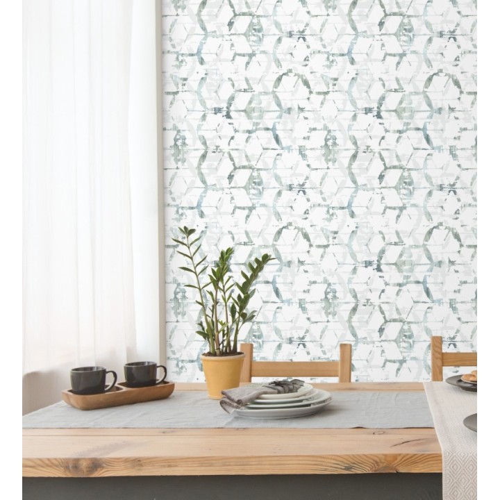 Papel pintado geométrico estilo moderno - Rings Gallery 680806