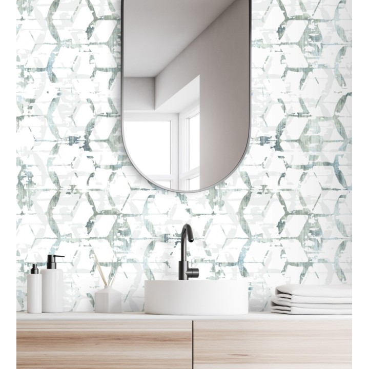 Papel pintado geométrico estilo moderno - Rings Gallery 680806