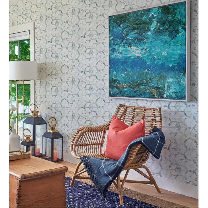 Papel pintado geométrico estilo moderno - Rings Gallery 680806