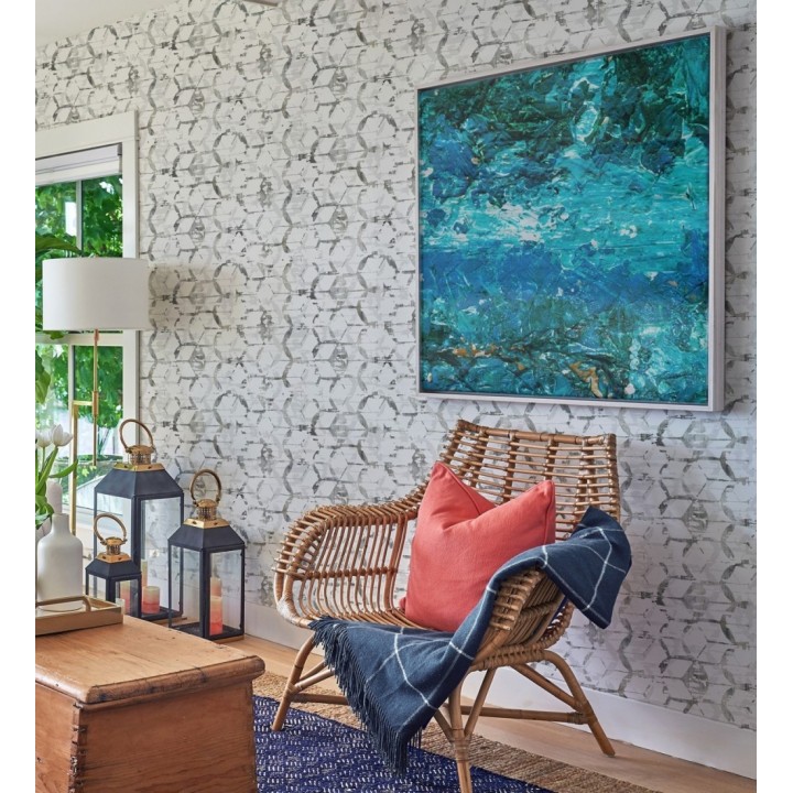 Papel pintado geométrico estilo moderno - Rings Gallery 680807