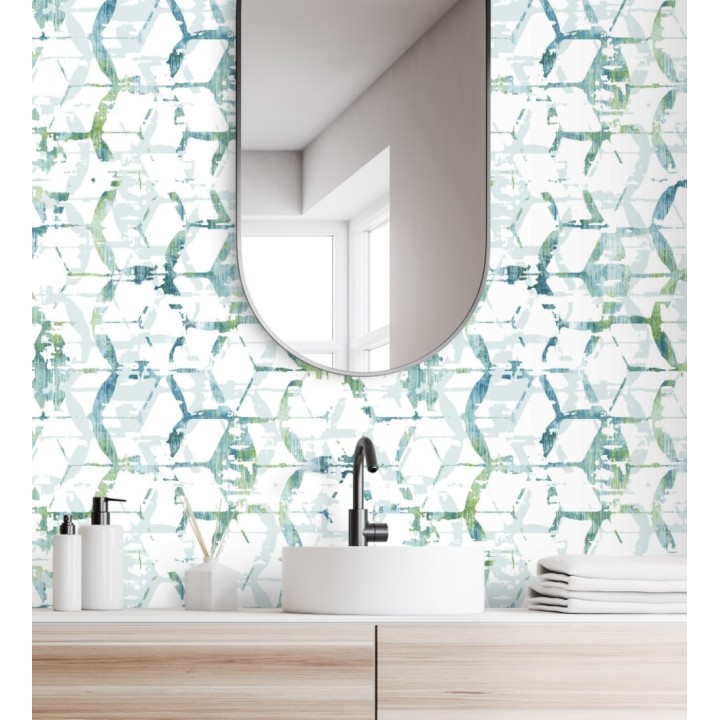 Papel pintado geométrico estilo moderno - Rings Gallery 680808