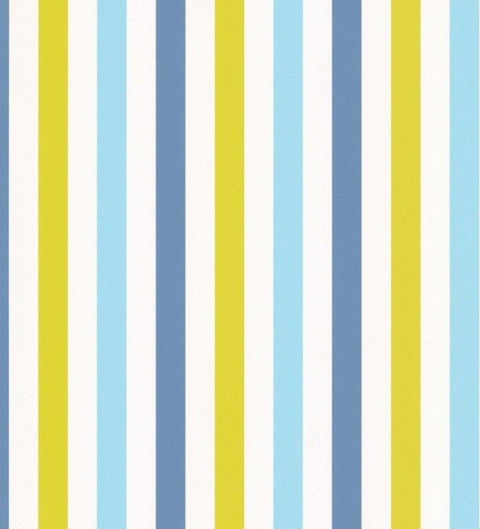 Papel pintado rayas de colores fondo blanco - Raya Magic Stars 120196